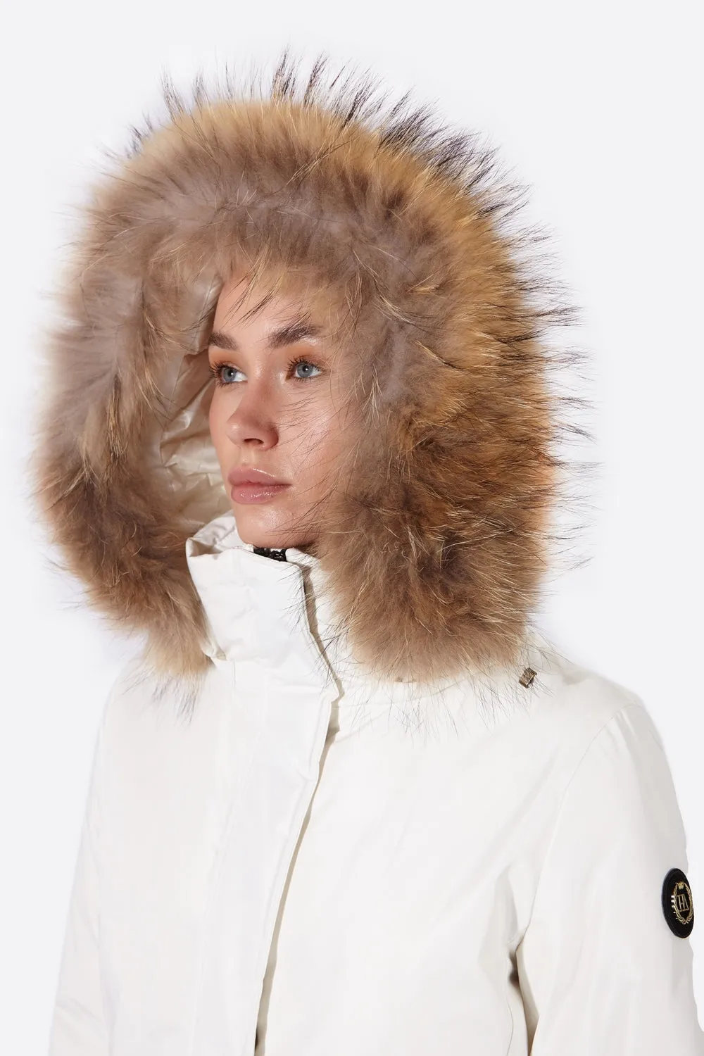 Women's parka SNOWFALL Nacre