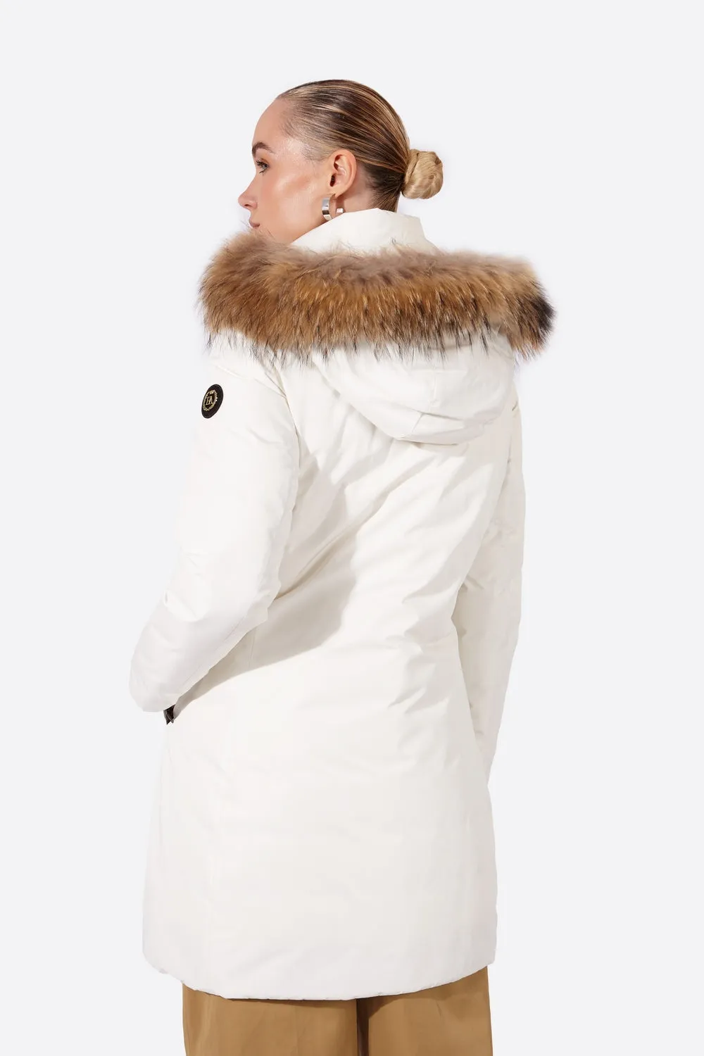 Women's parka SNOWFALL Nacre